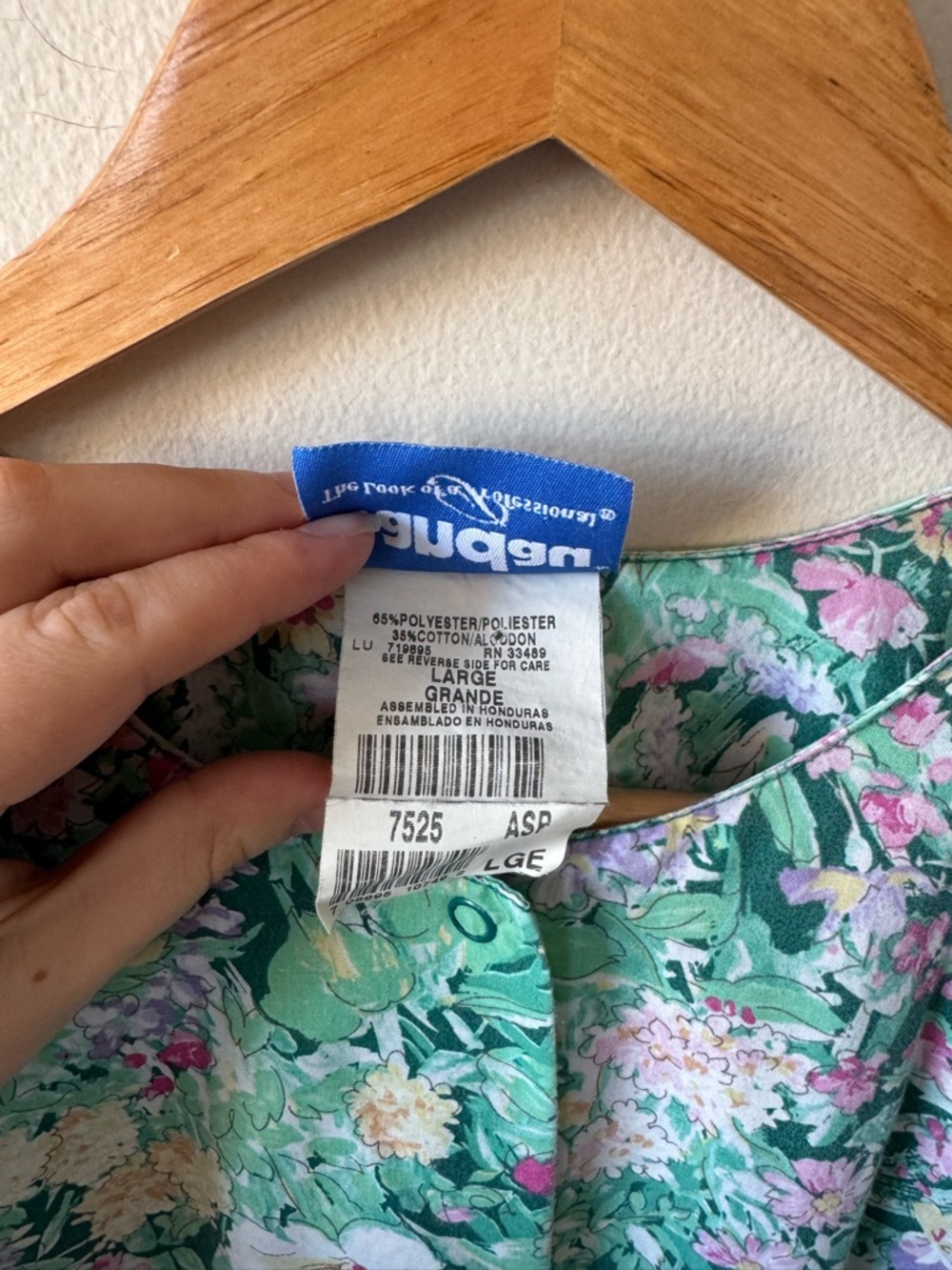 American Vintage Floral Mint Green & Pink Lightweight Cardigan - Picture 6 of 8